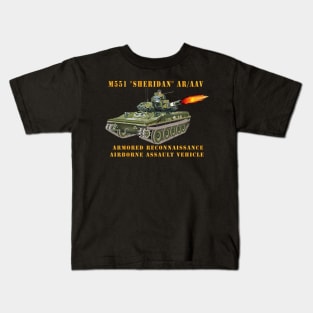 M551 Sheridan - Firing - AR-AAV Kids T-Shirt